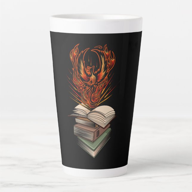 Caneca De Café Latte Do Magneta Do Carro Dos Livros (Frente)
