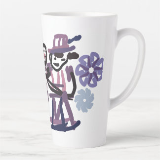 Caneca De Café Latte Doce amor de bola de ameixa