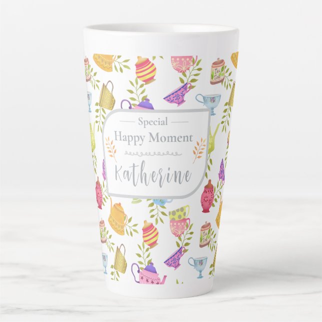 Caneca De Café Latte Doces e Copas Brancos (Frente)