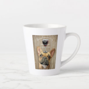 Caneca De Café Latte Dog Au Vin, Bulldog Francês