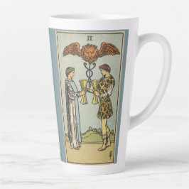 Caneca De Café Latte Dois Cups Tarot Art Latte Cup