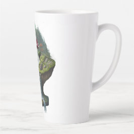 Caneca De Café Latte Domita Amanita Muscaria Forest Mug