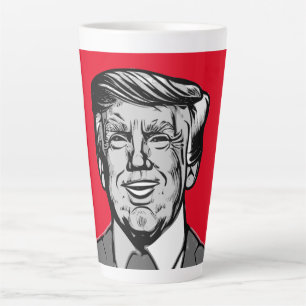 CANECA DE CAFÉ LATTE DONALD TRUMP