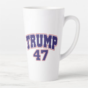 Caneca De Café Latte Donald Trump 47
