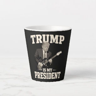 Caneca De Café Latte Donald Trump É Meu Presidente