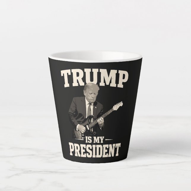 Caneca De Café Latte Donald Trump É Meu Presidente (Frente)