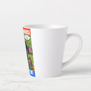 CANECA DE CAFÉ LATTE DONALD TRUMP - LIMPAR A AMÉRICA, UM SACO POR VEZ