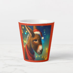 Caneca De Café Latte Donkey Natal 3