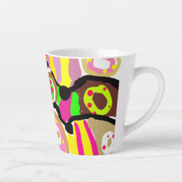 Caneca De Café Latte Donuts fun
