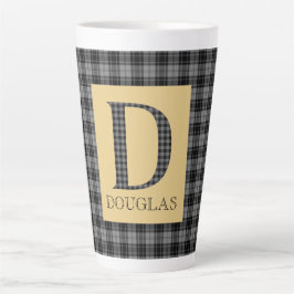 Caneca De Café Latte Douglas Tartan Monograma D