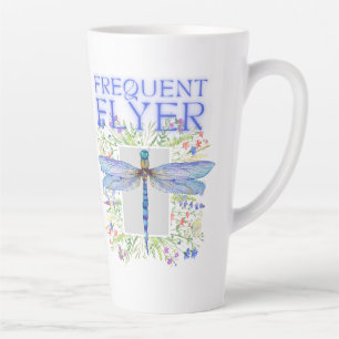 Caneca De Café Latte Dragonfly Folheto Frequente Latte Mug
