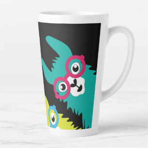 Caneca De Café Latte Drama Llama Colorful Camelid
