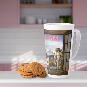 Caneca De Café Latte Dream Maior Alterado Art Vintage Dancers