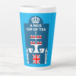 Caneca De Café Latte Drinkers Clássicos de Chá Britânicos