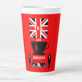 Caneca De Café Latte Drinkers Clássicos de Chá Britânicos