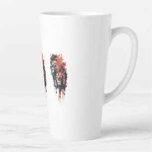 Caneca De Café Latte Dualidade da Coroa do Reinado Dividido do Rei Coro