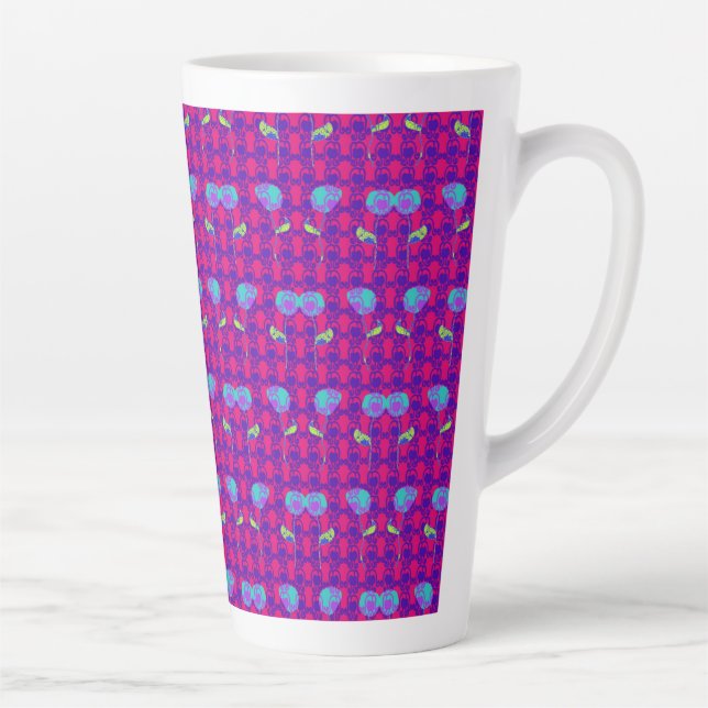 Caneca De Café Latte Duas Flores Cupflowers (Direita)