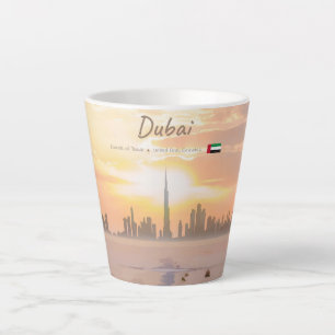 Caneca De Café Latte Dubai, Emirados Árabes Unidos - Pequeno Horizonte