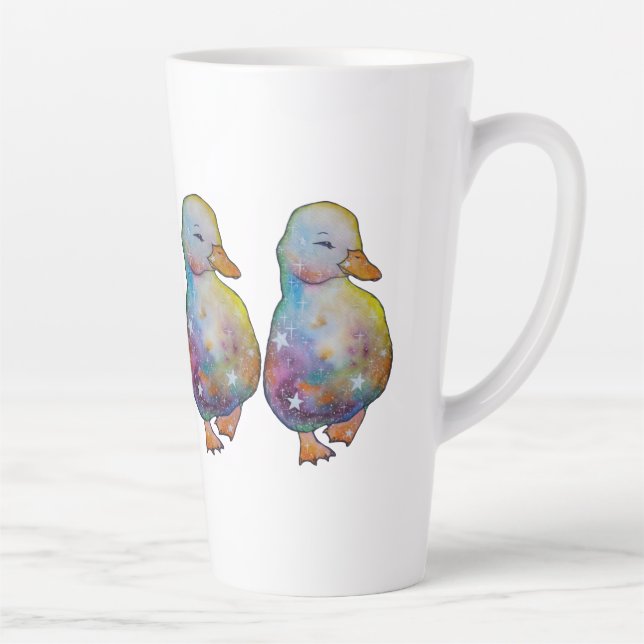Caneca De Café Latte Duck named Rainbow (Direita)