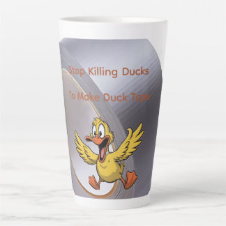 Caneca De Café Latte duck tape sarcasm