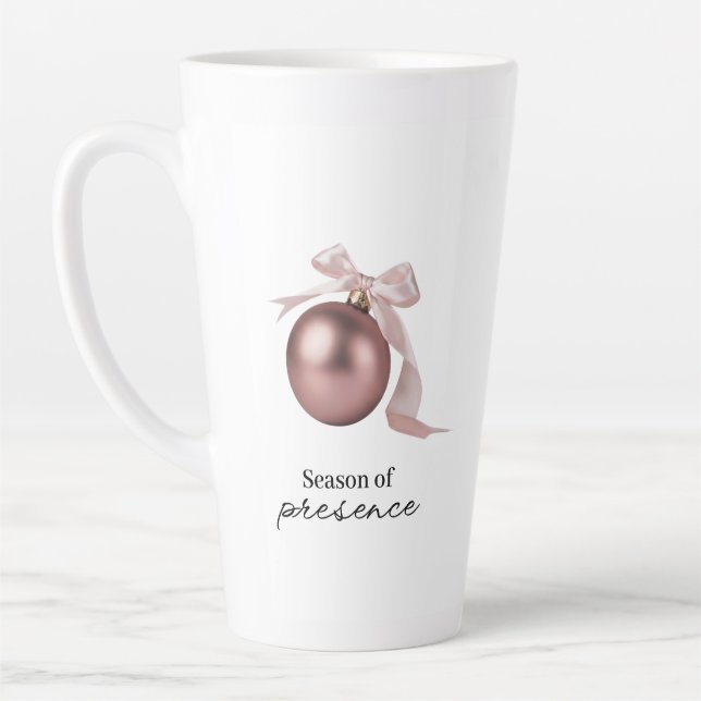 CANECA DE CAFÉ LATTE DUSTY ROSE LATTE MUG FOR CHIC HOLIDAY (Esquerda)