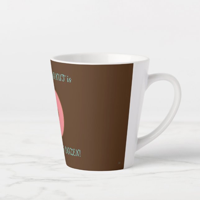 Caneca De Café Latte Dúzias de Rosquinhas de padeiro - Caneca Latte (Direita)