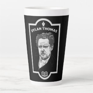 Caneca De Café Latte Dylan Thomas Welsh Poet