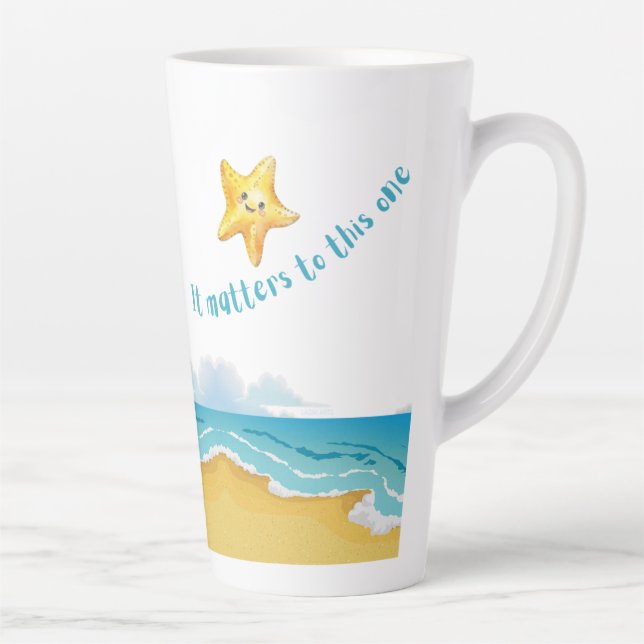 Caneca De Café Latte É importante para esta, história da Starfish. (Direita)
