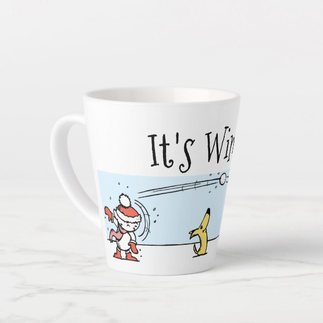 Caneca De Café Latte É inverno (Ângulo esquerdo)
