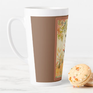Caneca De Café Latte É Outono, Pessoal! Estilo Gambá