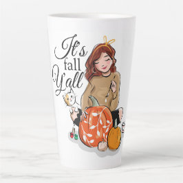 Caneca De Café Latte É outono Y'all