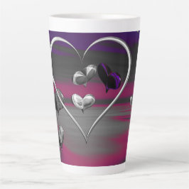 Caneca De Café Latte Ecos de um Romance Metálico