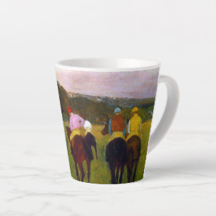 Caneca De Café Latte Edgar Degas Race Horses em Longchamp