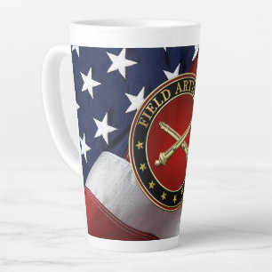 Caneca De Café Latte Edição Especial Insígnia do Ramo de Artilharia de