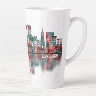 Caneca De Café Latte Edinburgh Scotland Skyline