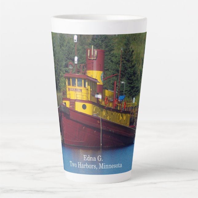 Caneca De Café Latte Edna G. latte mug (Frente)