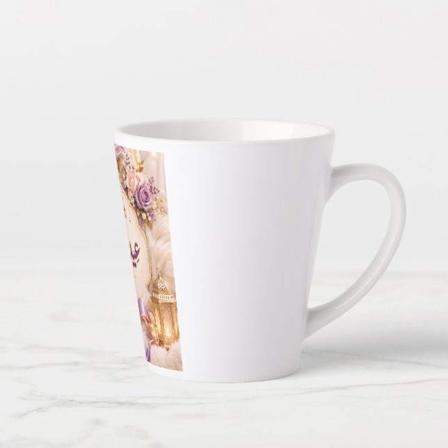 Caneca De Café Latte Eid Mubarak  (Direita)