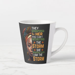 Caneca De Café Latte Ela Gritou De Volta Eu Sou A Mulher Forte Da Tempe