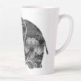 Caneca De Café Latte Elefante