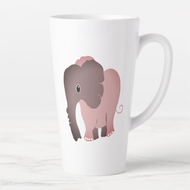 Caneca De Café Latte Elefante Legal (Direita)