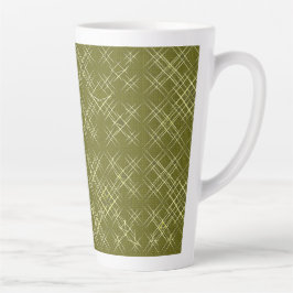Caneca De Café Latte Elegância em Xis