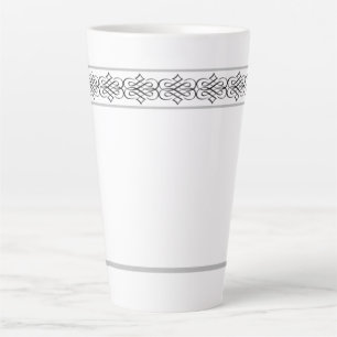 Caneca De Café Latte Elegante Design