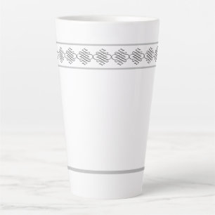 Caneca De Café Latte Elegante Design