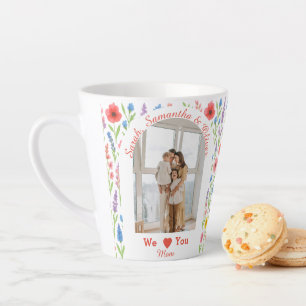 Caneca De Café Latte Elegante Mãe Mug Presente de coração personaliza