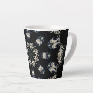 Caneca De Café Latte Elegante Mandala