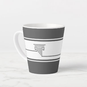 Caneca De Café Latte Elegante Minimalista