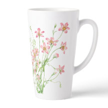 Elegante Vintage Floral Rosa Grande