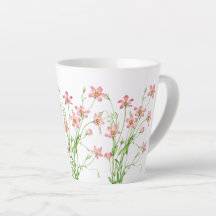 Elegante Vintage Floral, Rosa, Pequena Caneta Late