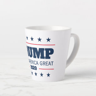 Caneca De Café Latte Eleições de Donald Trump 2020 Mantenha o Excelente