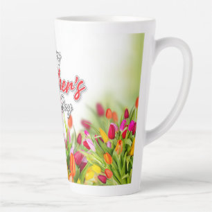 Caneca De Café Latte Elelgant Colorful Madre's Day Design Mug